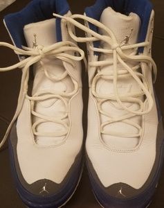 Blue, White & Grey Jordan Gym Shoes